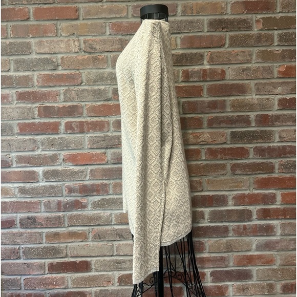 NWOT S’ MaxMara Gray & Tan Textured Cardigan w/Silver Sparkles Size Large - Picture 3 of 7